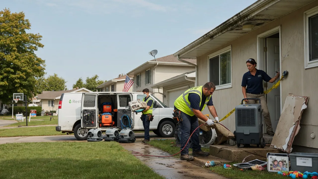 Water Damage Restoration in Hudson, IL near me